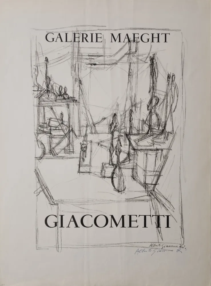 Lithografie Giacometti -  