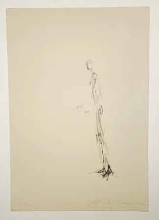 Lithografie Giacometti - Homme debout