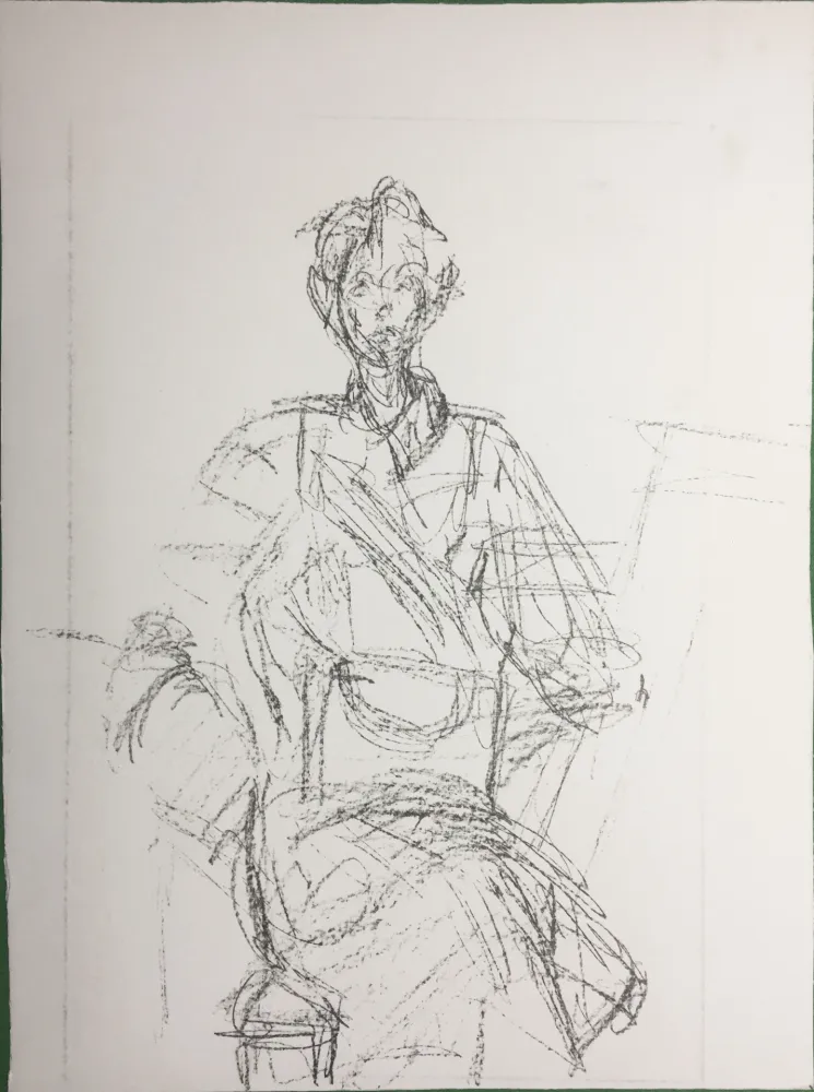 Lithografie Giacometti - Seated Figure (Derrière le Miroir n°127. 1961. Deluxe)