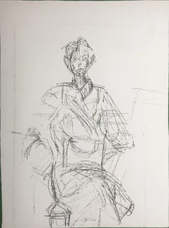 Lithografie Giacometti - Seated Figure (Derrière le Miroir n°127. 1961. Deluxe)