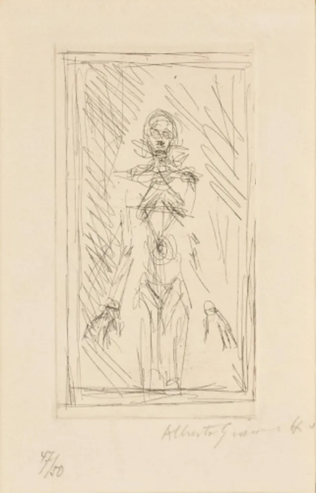 Gravure Giacometti - Small Standing Nude