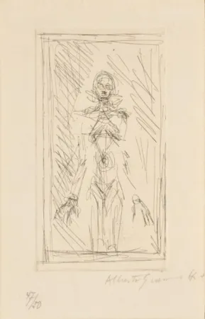 Gravure Giacometti - Small Standing Nude