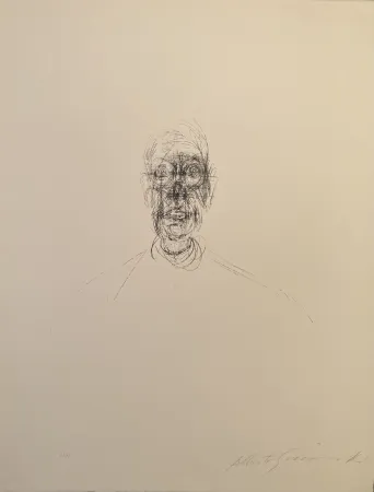 Lithografie Giacometti - Tête d'homme III