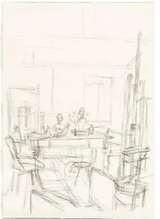 Lithografie Giacometti - The Artist's Studio