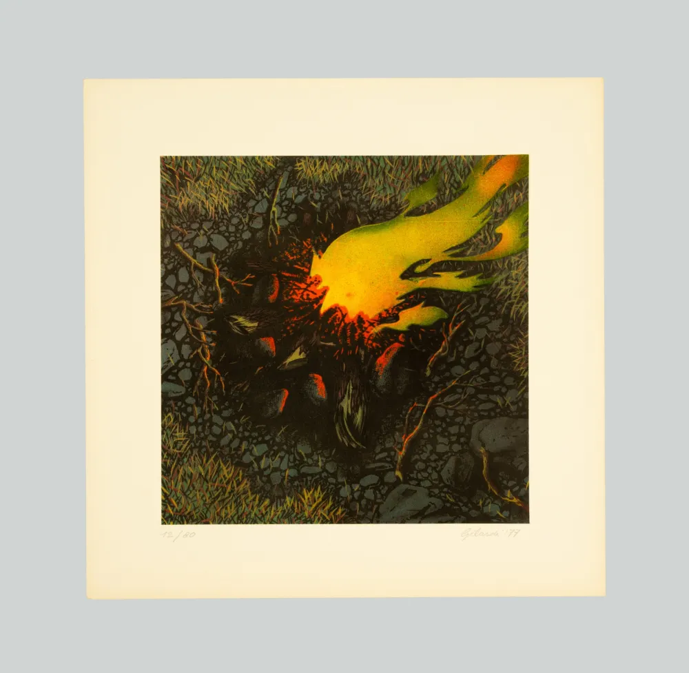 Zeefdruk Gilardi - Fuoco