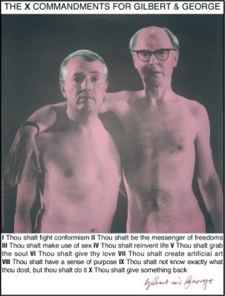 Zeefdruk Gilbert & George - Autoportrait
