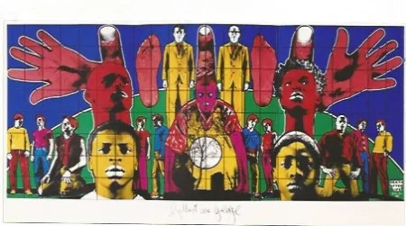 Zeefdruk Gilbert & George - Death after Life