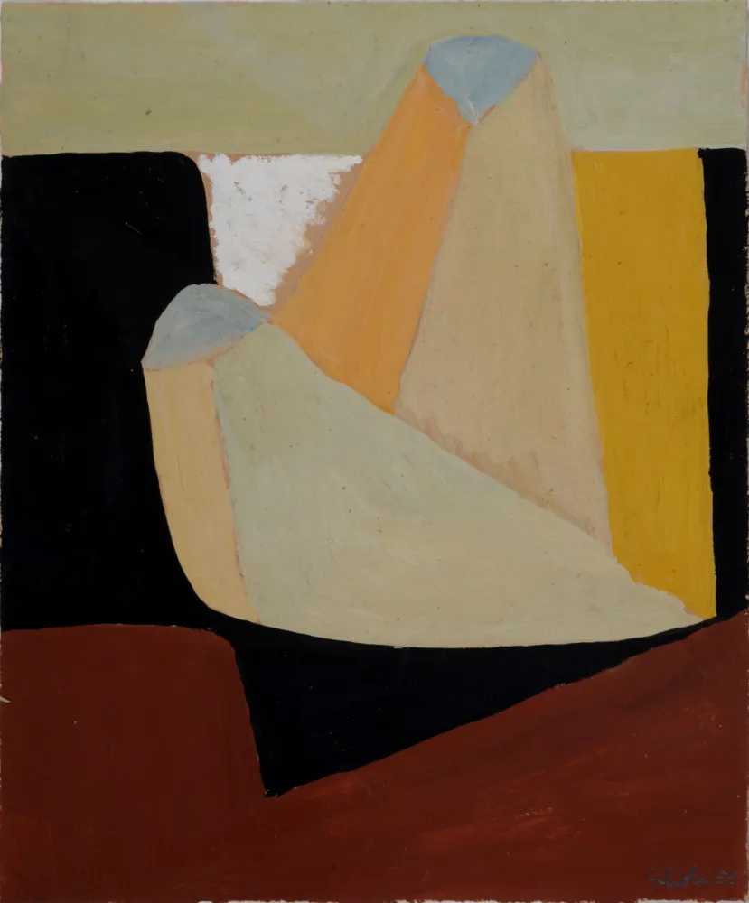 Geen Techniek Gilioli - Composition, 1955 - Hand-signed