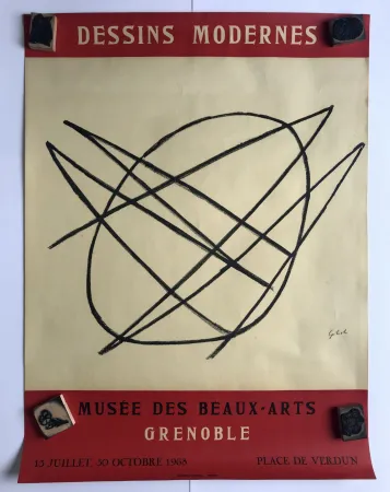 Poster Gilioli - Dessins modernes / Musée des beaux-arts de Grenoble