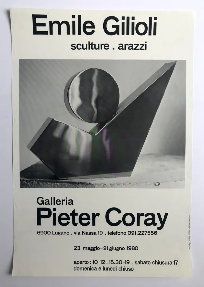 Geen Techniek Gilioli - Galleria Pieter Coray