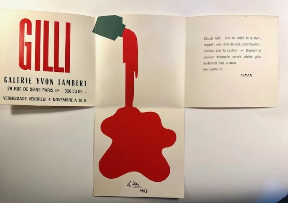 Zeefdruk Gilli - Yvon Lambert 1963