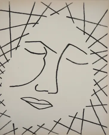 Lithografie Gilot - PAGE D AMOUR : REVERIE