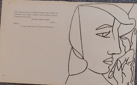 Lithografie Gilot - PAGES  D AMOUR SE 8 J
