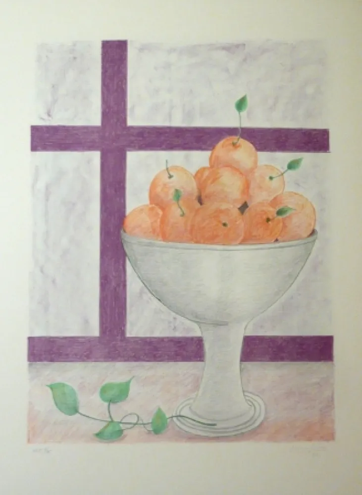 Lithografie Girona - FRUITERA I FINESTRA