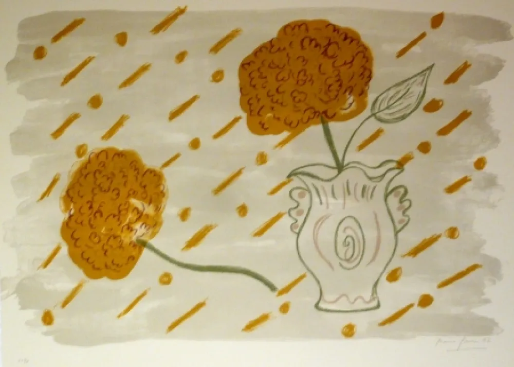 Lithografie Girona - HORTENSIES