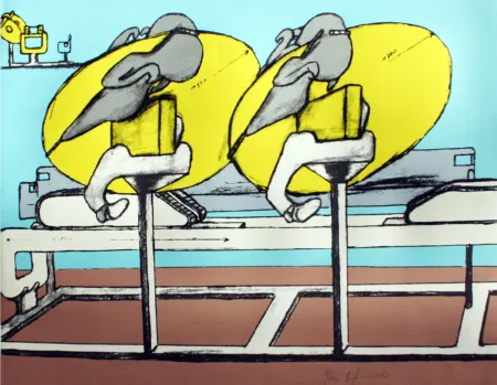 Zeefdruk Gironcoli - Ohne Titel