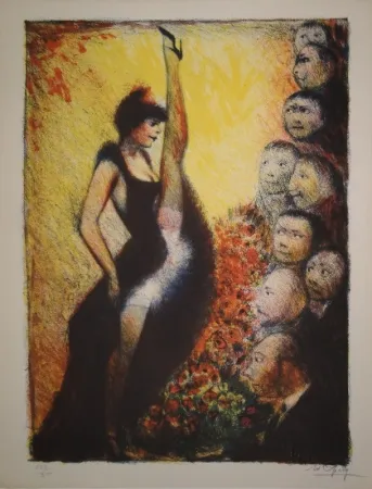 Lithografie Goerg - Cancan