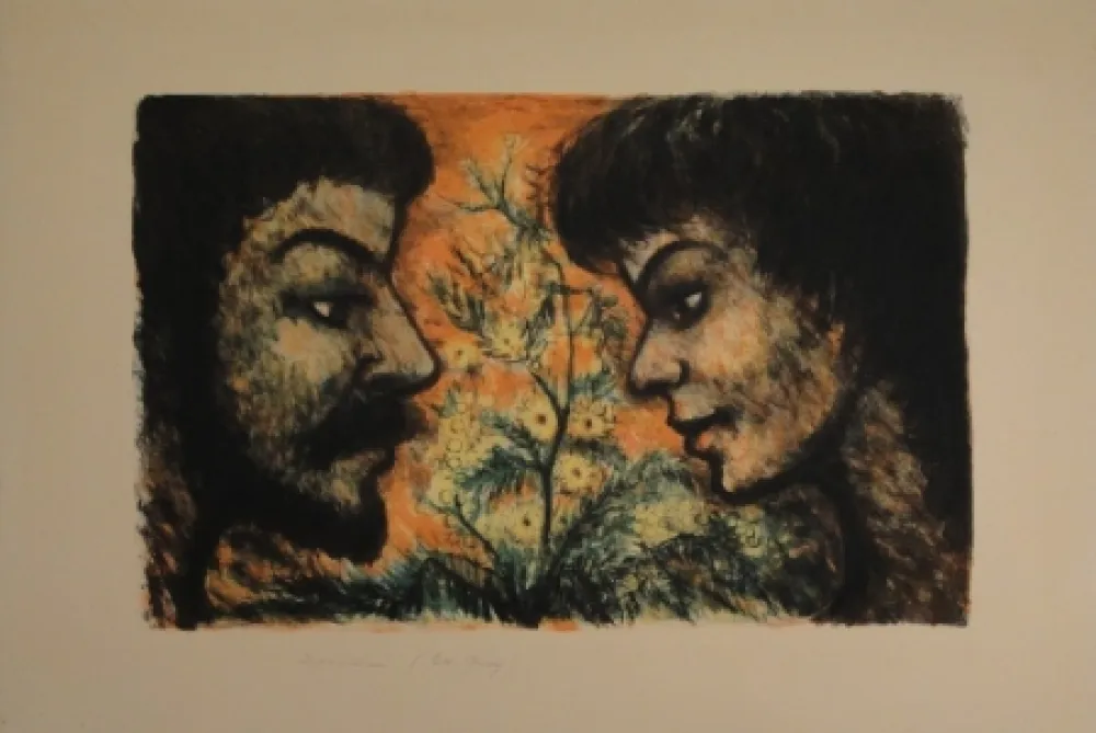 Lithografie Goerg - L'Offrande