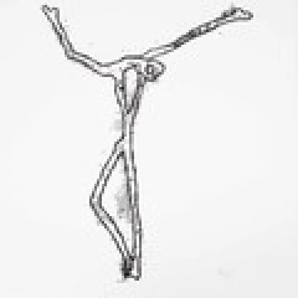 Zeefdruk Goeritz  - Christ 2 