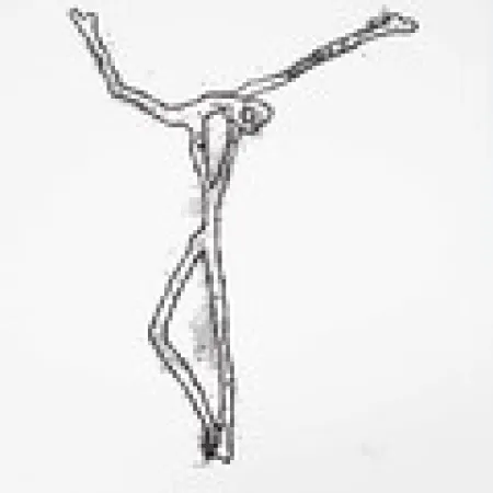 Zeefdruk Goeritz  - Christ 2 