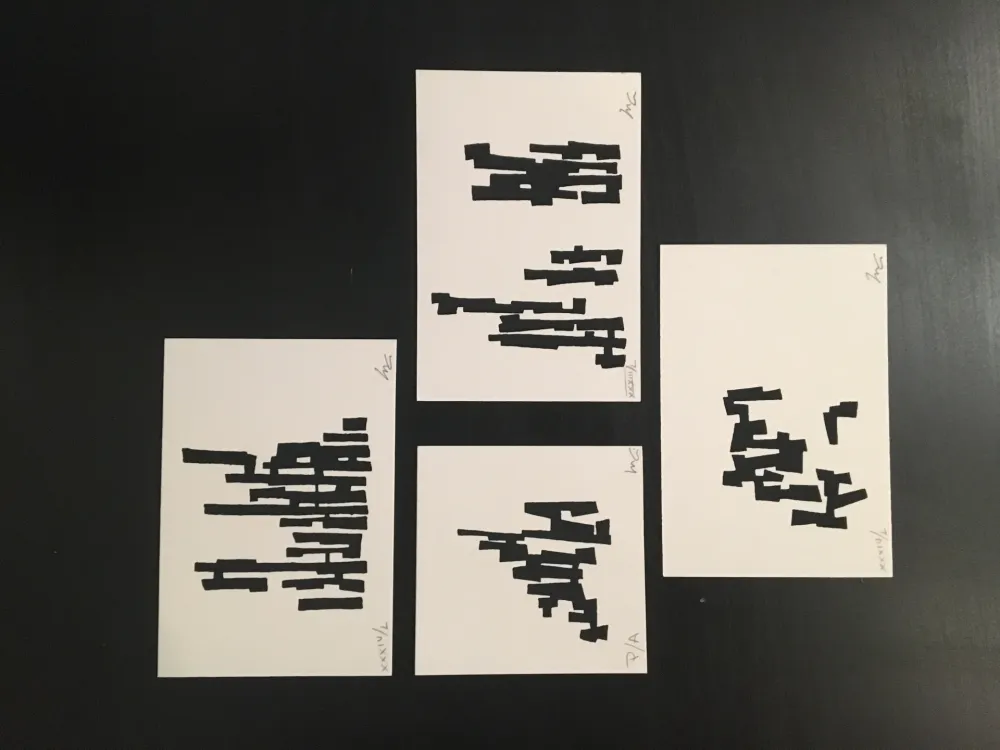 Zeefdruk Goeritz  - Timbres (Serie 4)