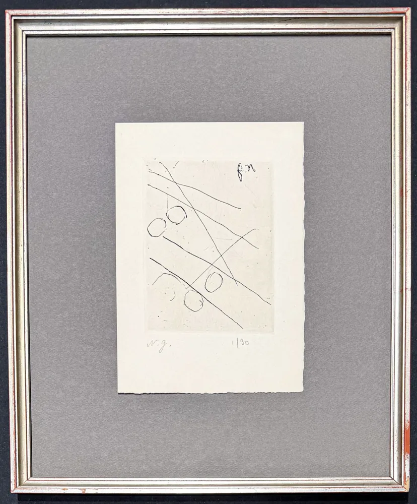 Gravure Goncharova - Natalia Goncharova (1881–1962) - etching on paper - 1965