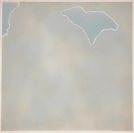Lithografie Goode - Untitled (blue paper clouds)