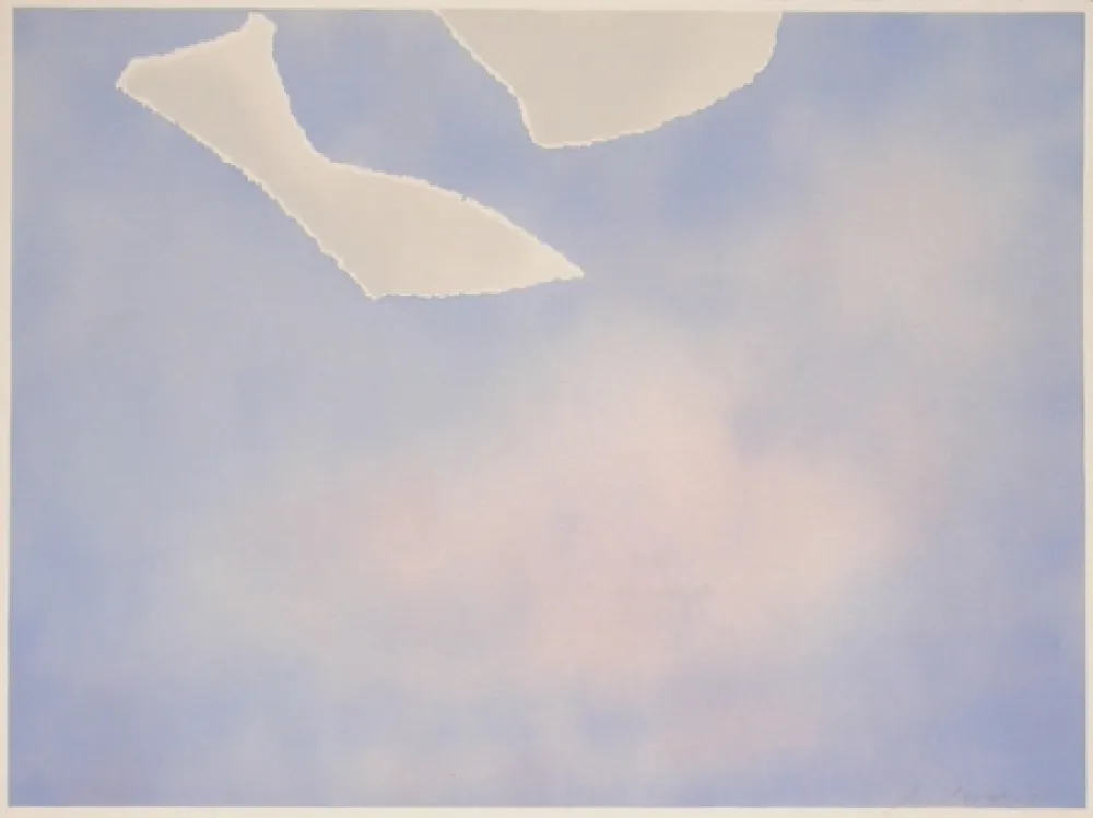 Lithografie Goode - Untitled (white paper clouds)