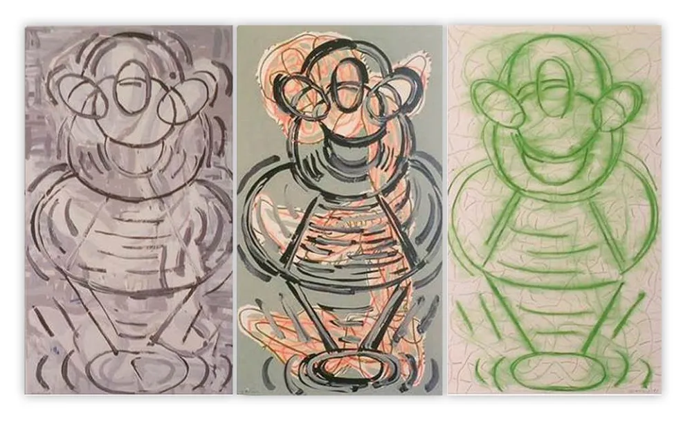 Zeefdruk Gordillo - Tríptico