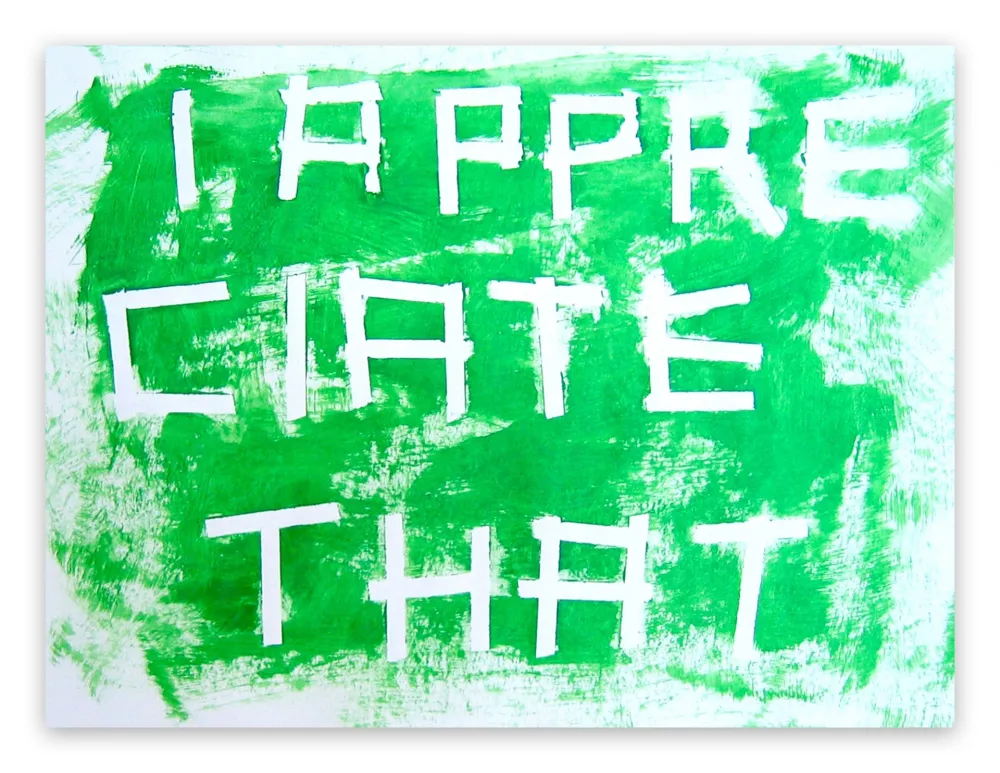 Geen Techniek Göttin - A13 - I appreciate that