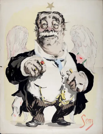 Lithografie Goursat - Caricature, c. 1890-1920