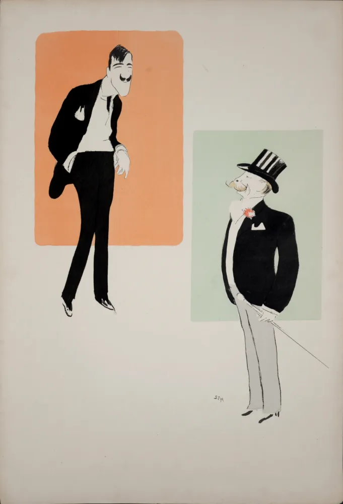 Lithografie Goursat - Leonetto Cappiello et Duc de Morny, 1901