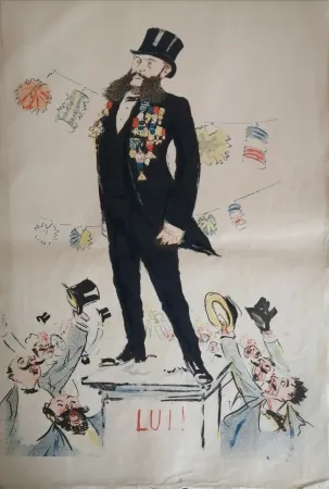 Lithografie Goursat - SEM - Caricature Album Marseillais