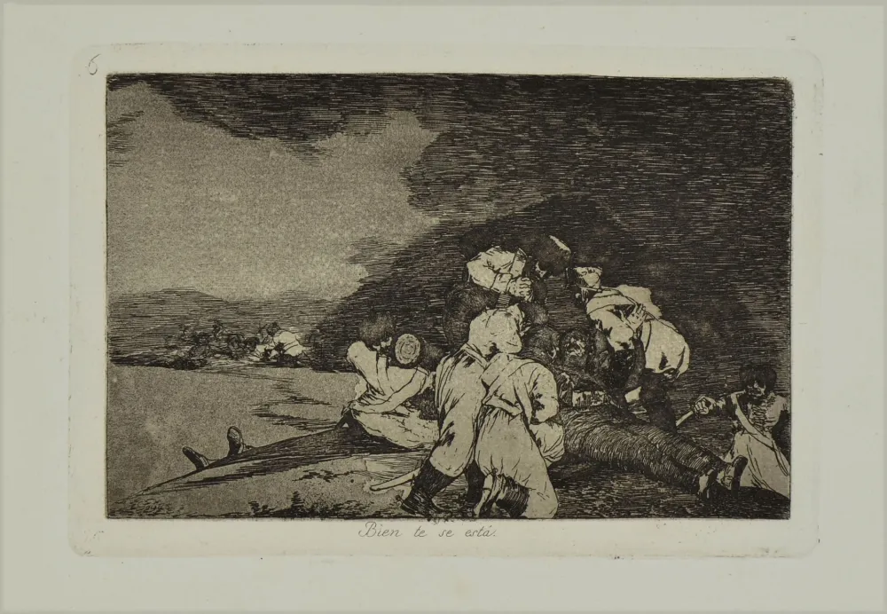 Ets En Aquatint Goya - BIEN TE SE ESTA