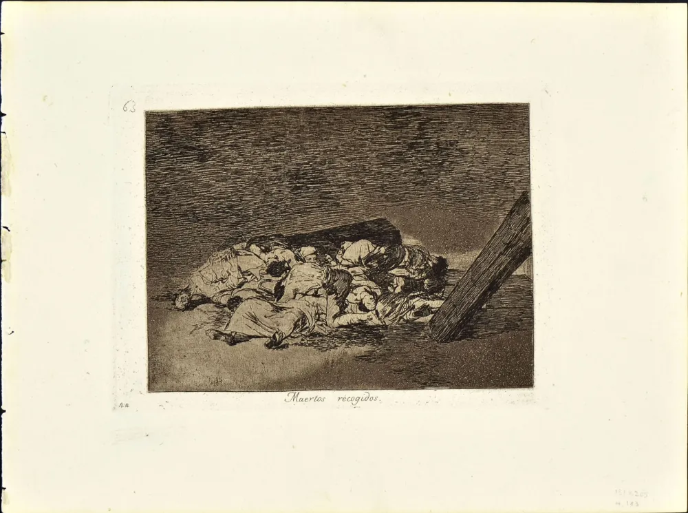 Ets En Aquatint Goya - MUERTOS RECOGIDOS