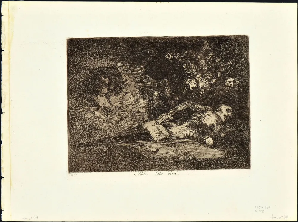 Ets En Aquatint Goya - NADA. ELLO DIRA'