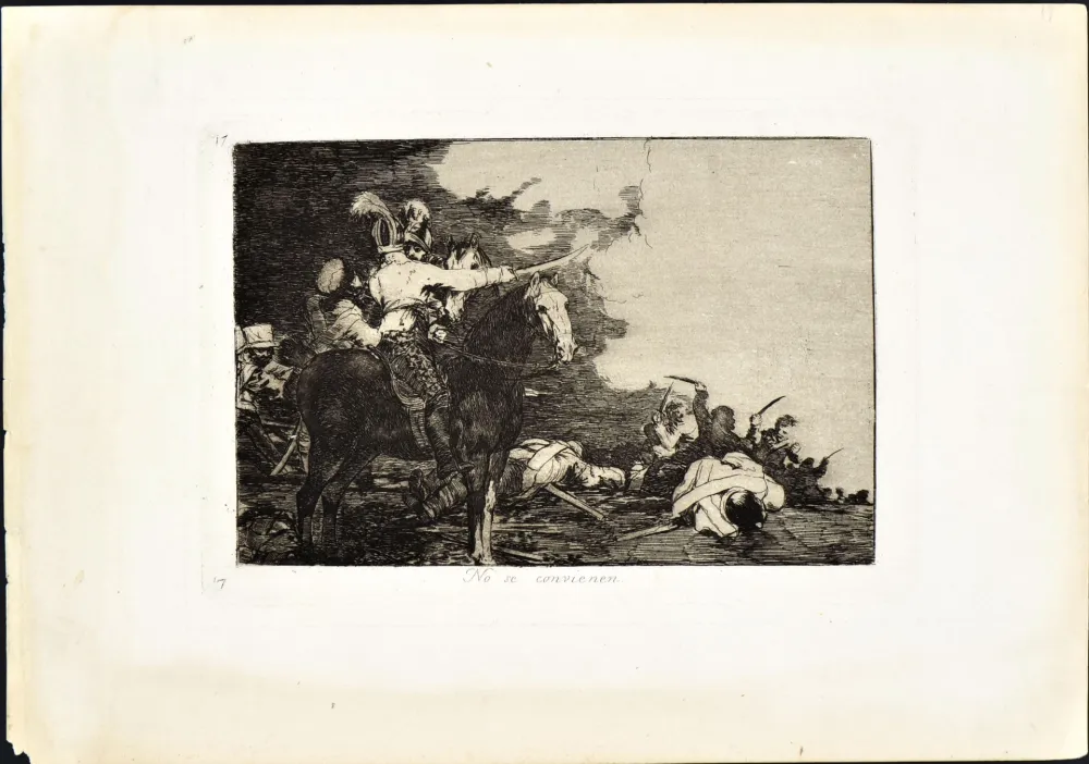 Ets En Aquatint Goya - NO SE CONVIENEN