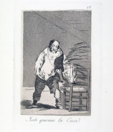 Ets En Aquatint Goya - YSELE QUEMA LA CASA 