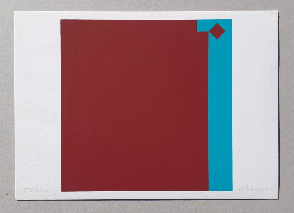 Zeefdruk Graeser - Caput Mortuum - Violett Grun 7:1