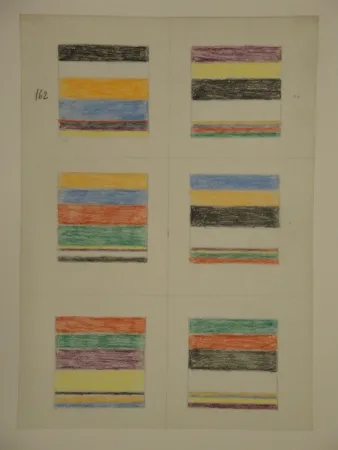 Geen Techniek Graeser - Skizzenblatt, um 1961. 