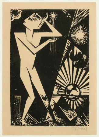 Houtsnede Graf - Austeigender Tag (Rising Day)