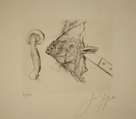 Droge Naald Grass - Butt und Pilz