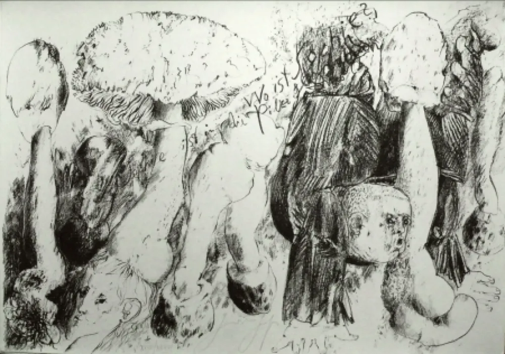 Lithografie Grass - Senza titolo