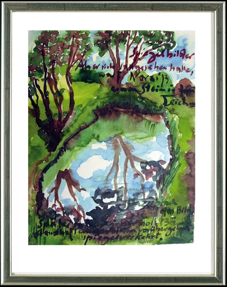 Lithografie Grass - Spiegelbilder