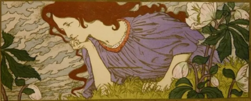 Lithografie Grasset - Anxiété