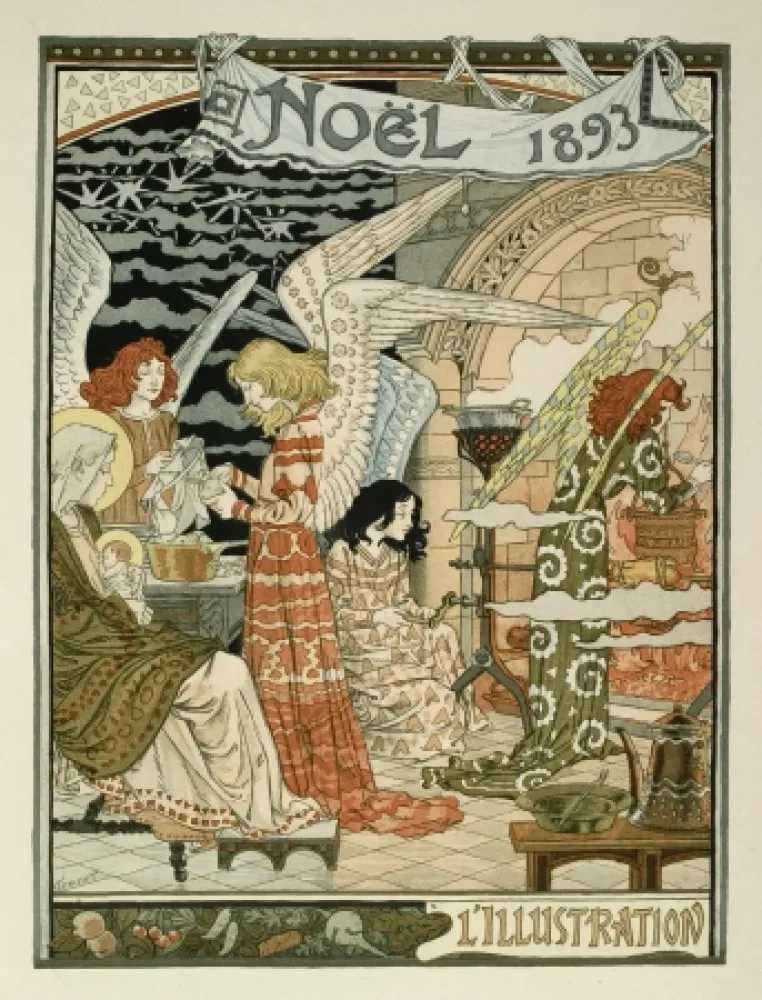 Lithografie Grasset - Cuisine des anges / Angels' Kitchen
