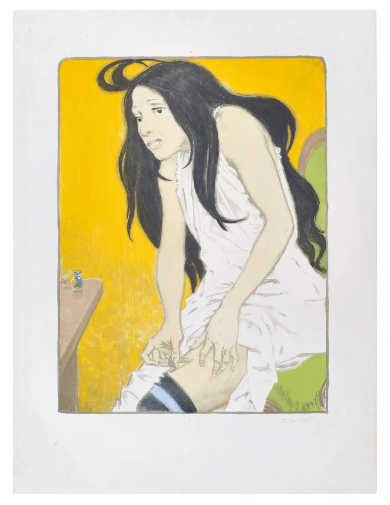 Lithografie Grasset - Morphinomane