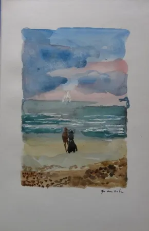 Geen Techniek Grau Sala - Couple face à la mer