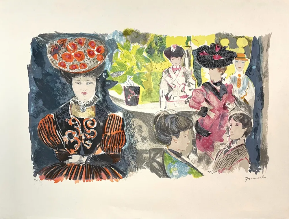 Lithografie Grau Sala - Le petit ami