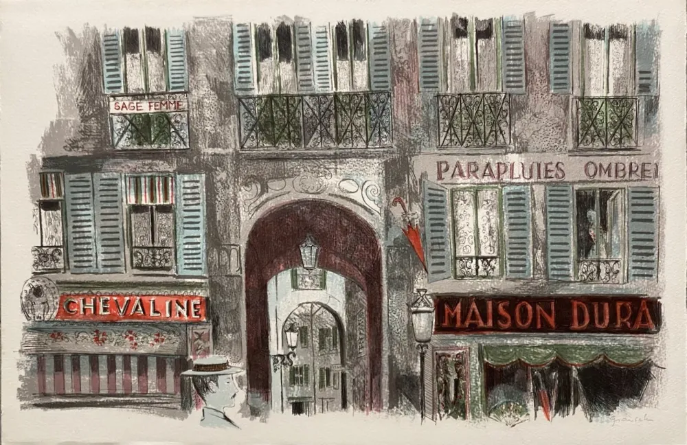 Lithografie Grau Sala - Le petit ami